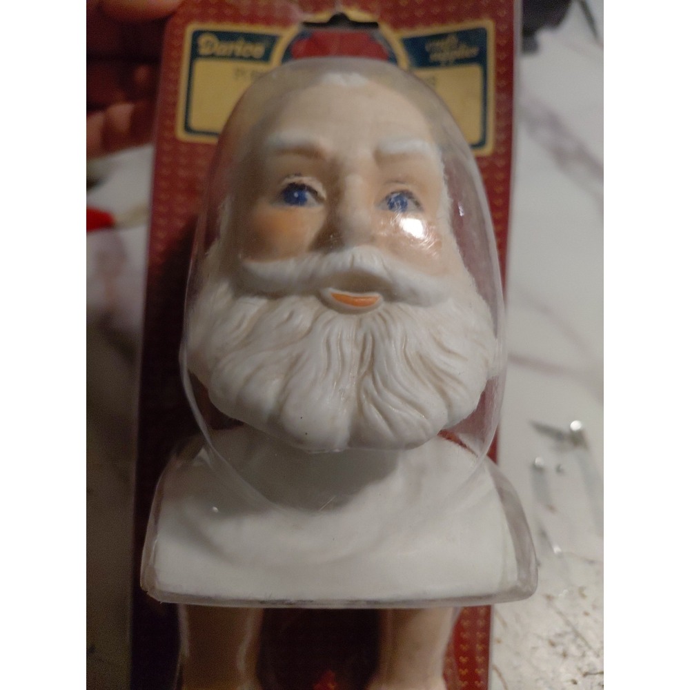 Vintage Rare Darice Porcelain Old Fashioned Make Your Own Santa Head & hands Pcs - Picture 3 of 10